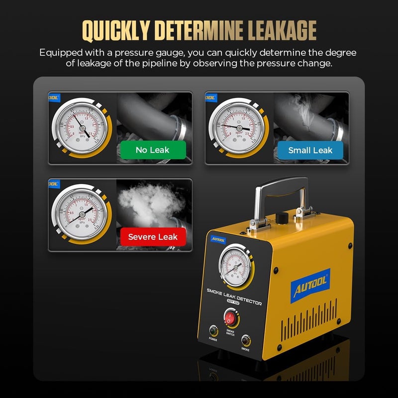 Autool جهاز كشف تسربات الدخان للسيارات EVAP ومختبر تسرب الفراغ 12V لنظام أنابيب الوقود في السيارات والدراجات النارية والشاحنات والقوارب والمزيد - Image 5